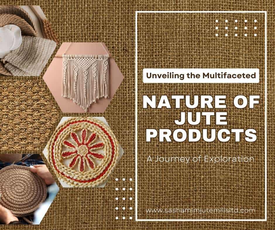 Close-up view of natural jute fibers, showcasing their texture and eco-friendly characteristics